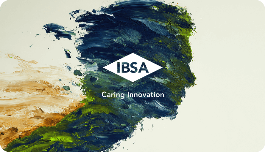 painted human profile and IBSA logo